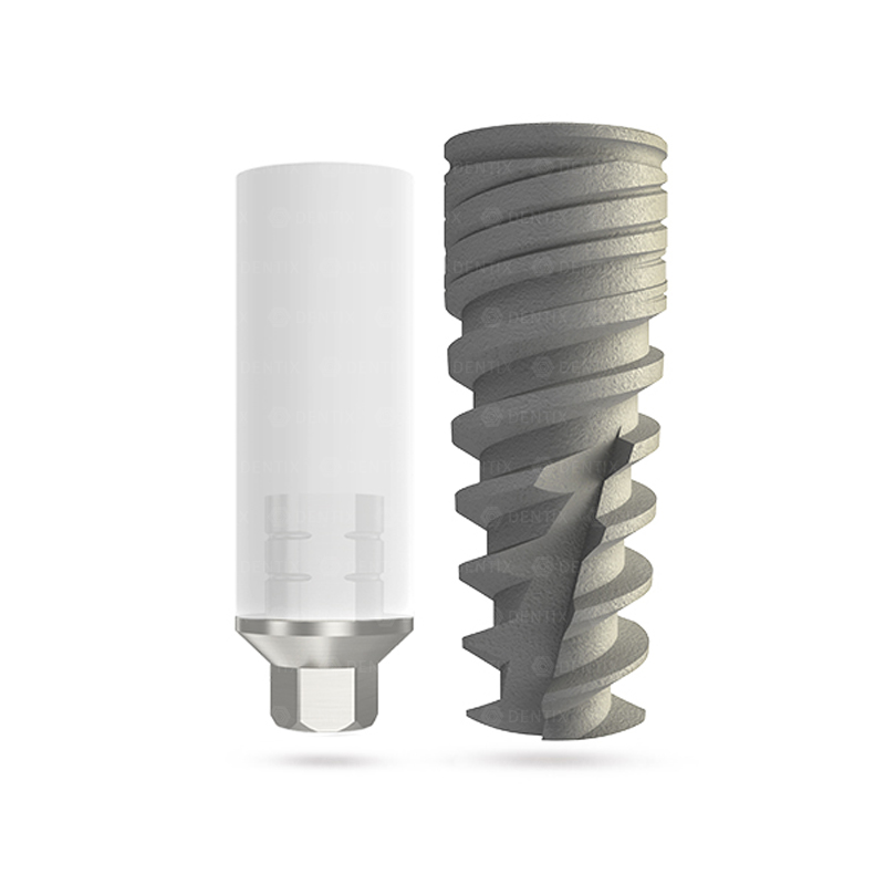 dentix spiral uclaabutmentcromocobalto hexinterno